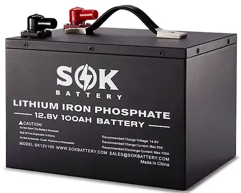 SOK 12V 100Ah Lithium