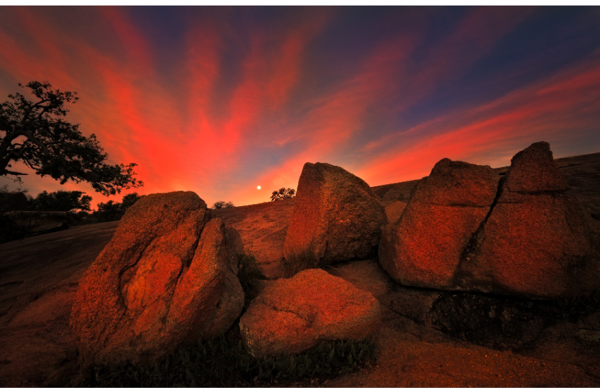 a group of rocks in a desert