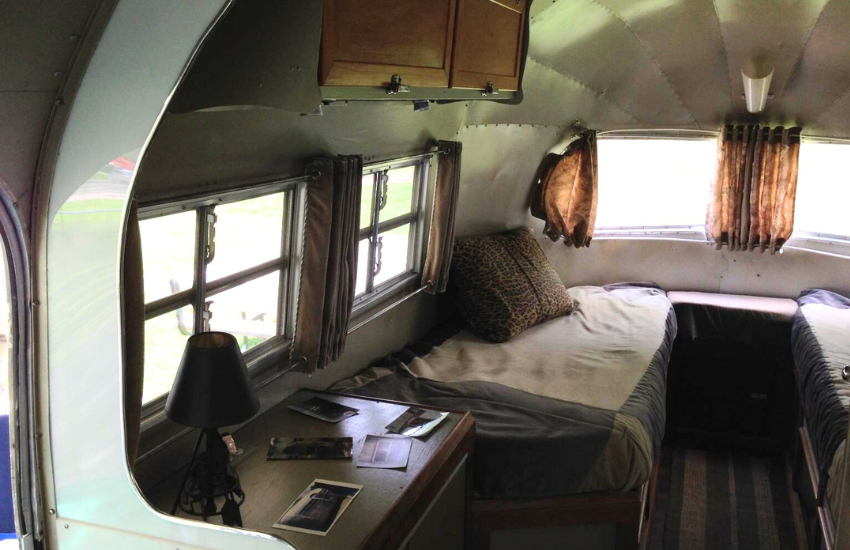 Interior of early RV.